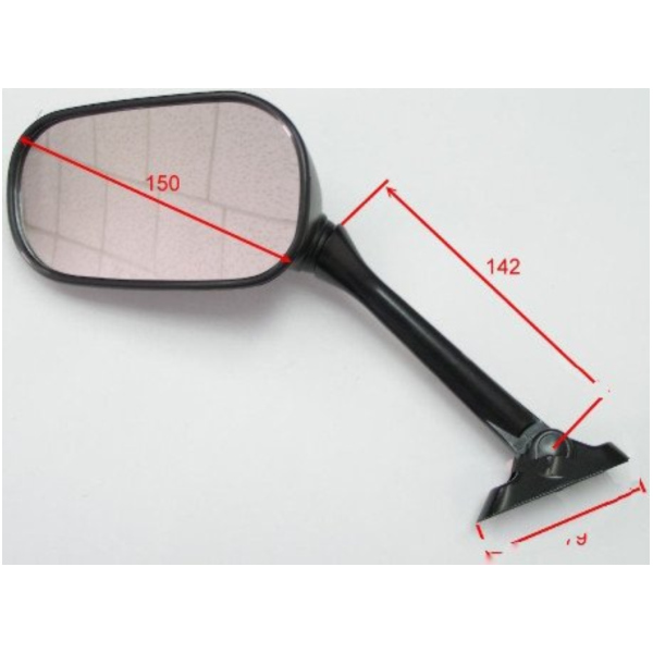 Spiegel schwarz links JMP BA19S0020BL