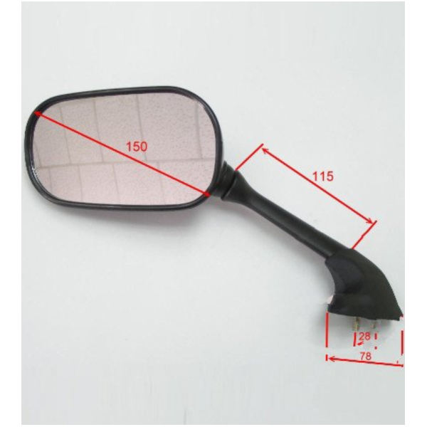 Spiegel schwarz links JMP BA19Y0024BL