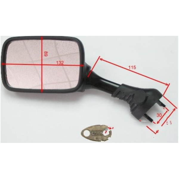 Spiegel schwarz links JMP BA19S0004BL