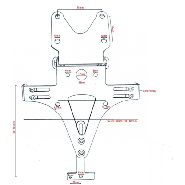 Nummernschildhalter Universal JMP