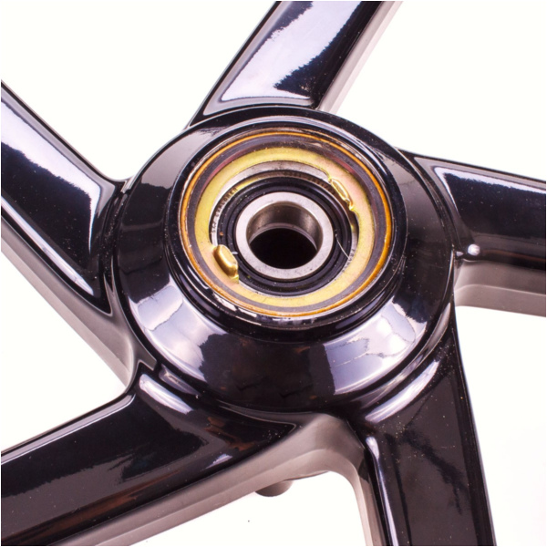 Vorderradfelge schwarz ab 99- (f. Modell mit schwarzer Tachoschnecke) - original