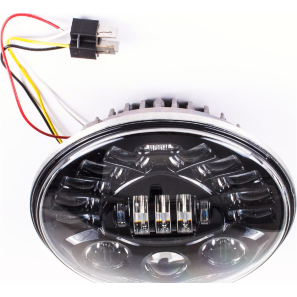 Scheinwerfer mit adaptivem Fahrlicht (Kurvenlicht) Typ 8790 für 7-Zoll Gehäuse schwarz E-geprüft