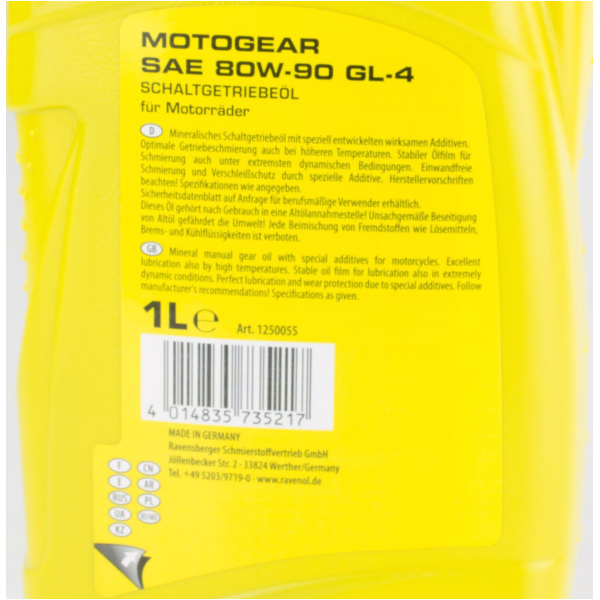 Motogear - Getriebeöl SAE 80W-90 GL4 1L