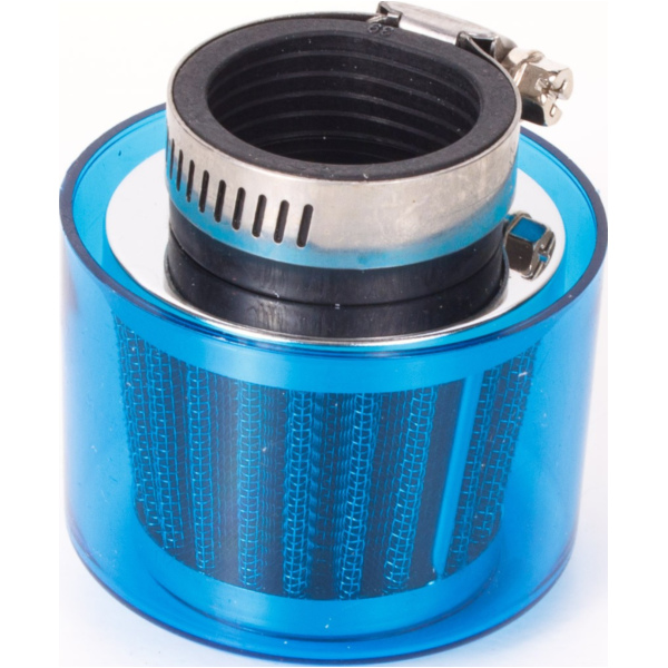 Luftfilter Air-System 38mm gerade blau