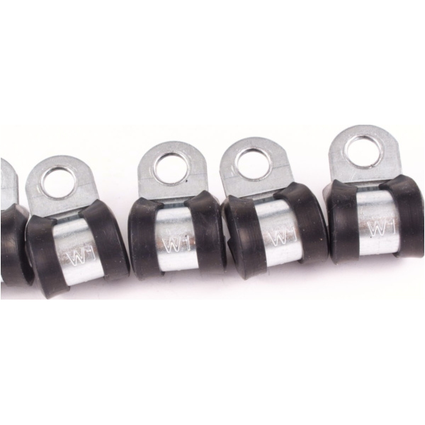 Schraubrohrschelle, Befestigungsschelle Rohrschelle gummiert 8mm (5 Stück)