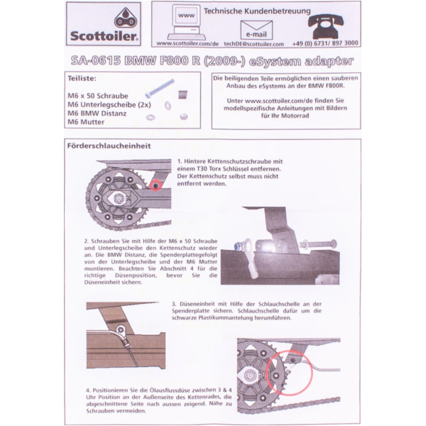 V-System Spezial für BMW F 800 R ab 2017