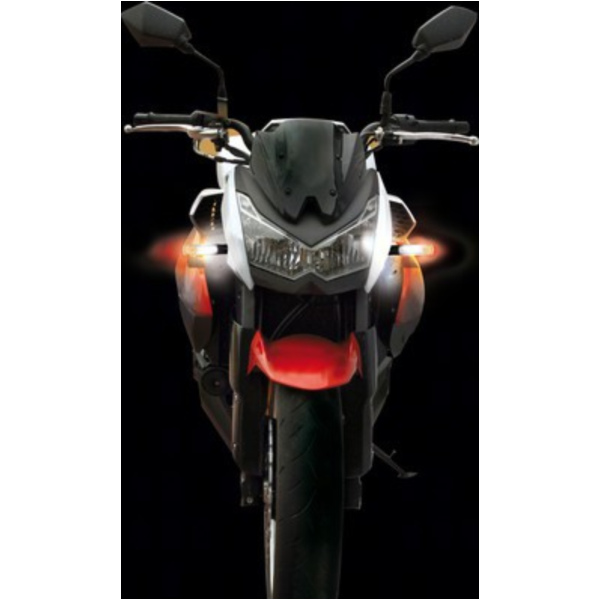 Power View, vordere LED-Blinker mit Positionslicht, 12V Carbon-Look