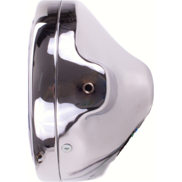 Scheinwerfer, 7 Zoll, Metallgehäuse chrom, E-geprüft.