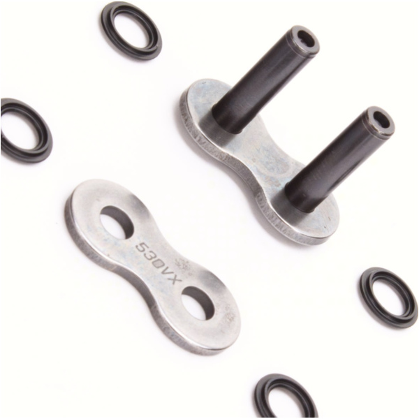 Motorradkette, Antriebskette Kette X-Ring verstärkt VX Schwarz, 530, 94 mit Hohlnietschloß / nutzbar bis 110kW (150PS) / bis 1000ccm