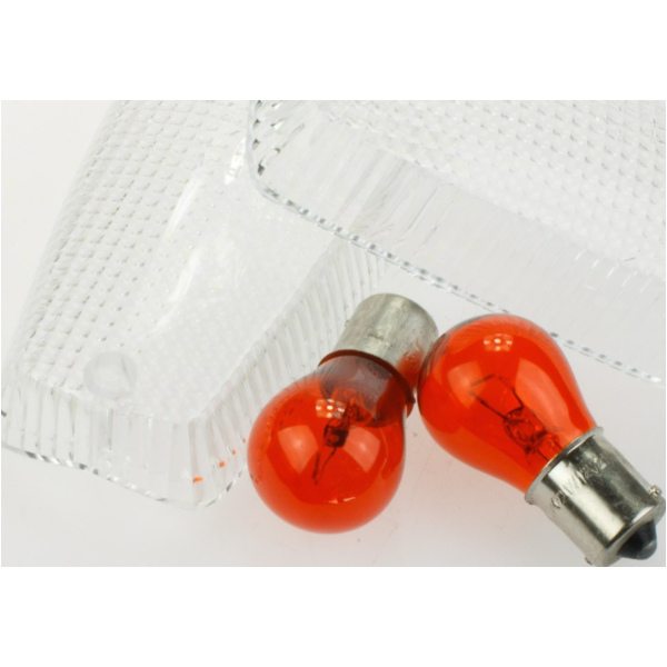 Blinkerglas KLAR/BIRNE ORANGE, PAAR Vergl. Nr. 51L-83342-01, E-GEPR.