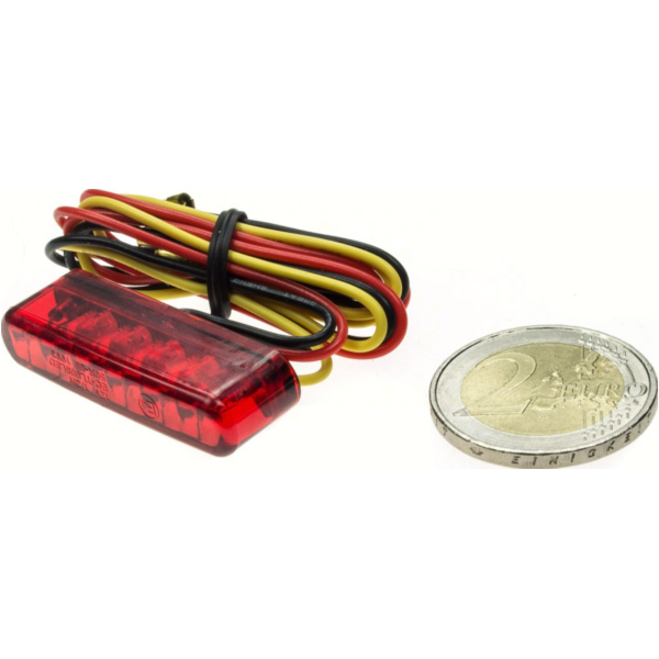 SHIN YO LED-Rücklicht SHORTY, rotes Glas, E-gepr.