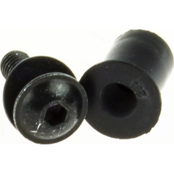 Gummimutter M5 mit Schraube 6er Set (4025066135196)