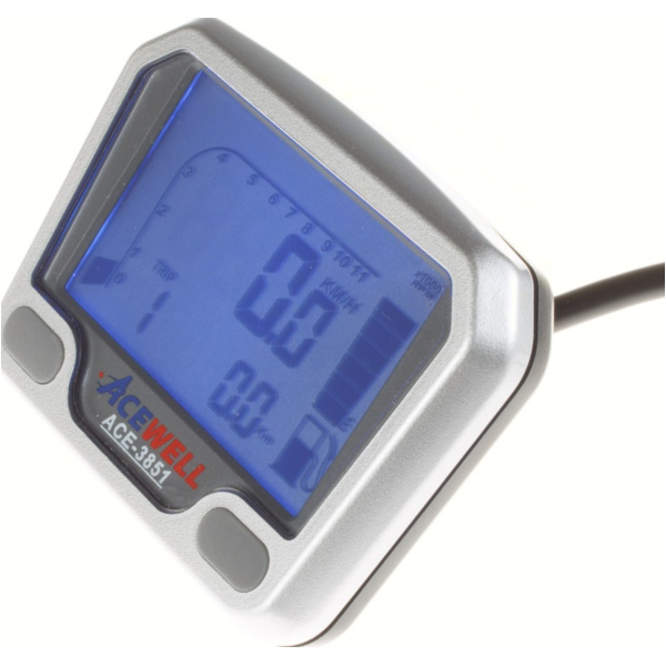 Geschwindigkeitsmesser, Anzeigeeinheit ACE-3851 Quad / ATV Tachometer mit Drehzahlmesser und Kraftstoffanzeige speziell für den für: Yamaha YFM660R und YFM700R Raptor