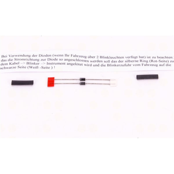 Geschwindigkeitsmesser, Anzeigeeinheit ACE-2866AS Tachometer und Drehzahlmesser Alu-Schwarz