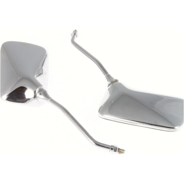 Lenkerspiegel, Lenkerendenspiegel Spiegel chrom M10 Rechtsgewinde (Paar) - ohne ECE Prüfzeichen