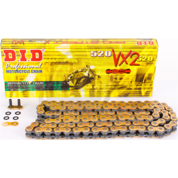 Kette X-Ring VX3 520, 96 G&B mit Hohlnietschloß / nutzbar bis 96kW (130PS) / bis 750ccm