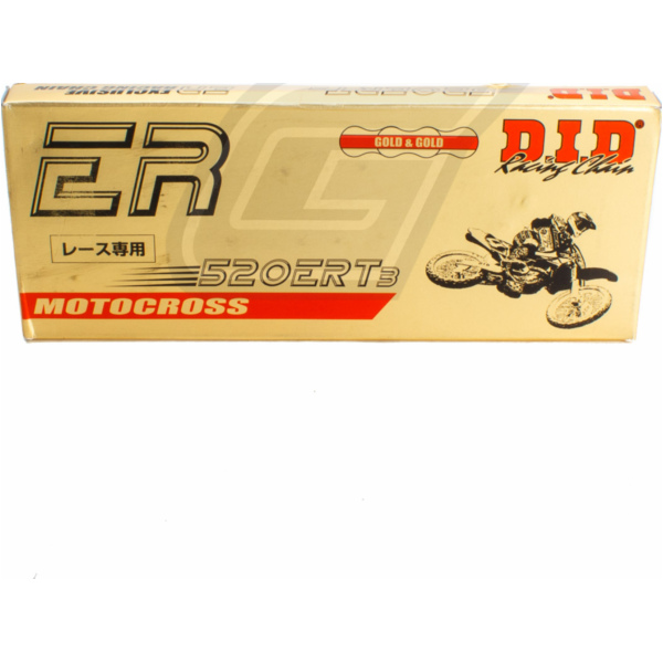 ERT3 G&G Moto Cross Kette -250ccm, 520, 118 mit Clipschloß / empfohlen im Offroadeinsatz bis ca. 44,15kW (60PS) / bis 250ccm