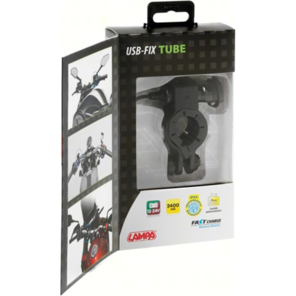 USB-Fix Tube USB-Port für Motorradlenker 12/24V 2400MA universale Schnellladung