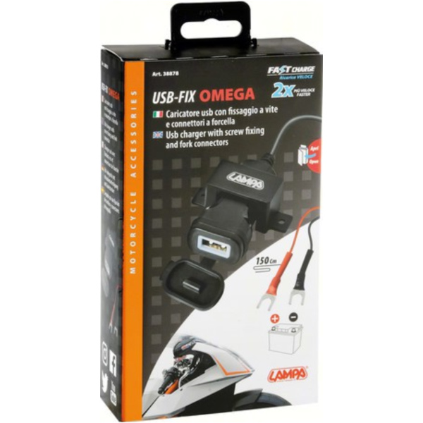 USB-FIX USB-Ladegerät 2400MA Universale Schnellladung 12/24V+ Befestigungsunterteil