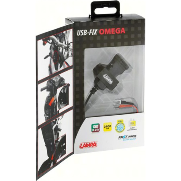 USB-FIX USB-Ladegerät 2400MA Universale Schnellladung 12/24V+ Befestigungsunterteil