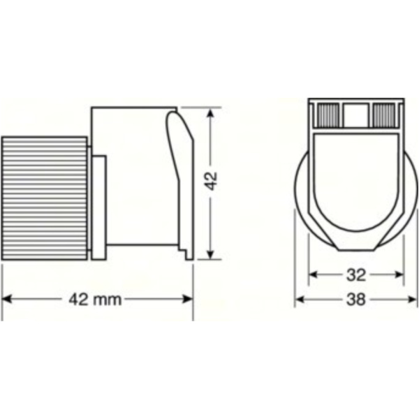 PX-2, Stromanschluss für allwetter Verwendung, 12/24V