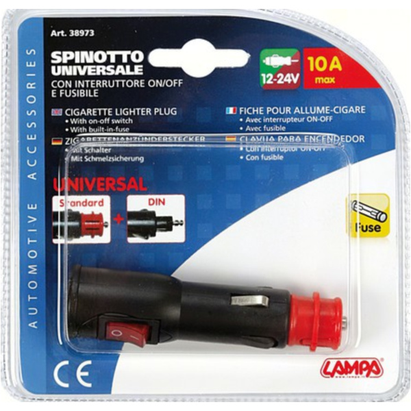 Universalstecker für Zigarrenanzünder - 12/24V