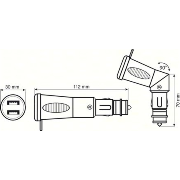 Nachladegerät 2 USB-Ports