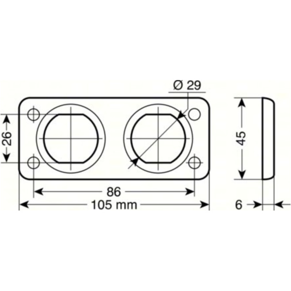 Ext, doppeltes Paneel