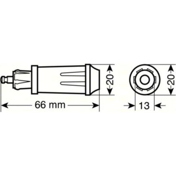 DIN-Stecker für Zigarrenanzünder , 12/24V