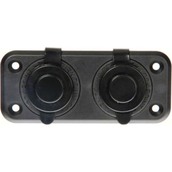 Ext-2, doppelter Stromanschluss, Einbaumontage, 12/24V