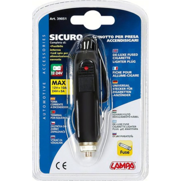 Sicuro, Stecker für Zigarrenanzünder 12/24V