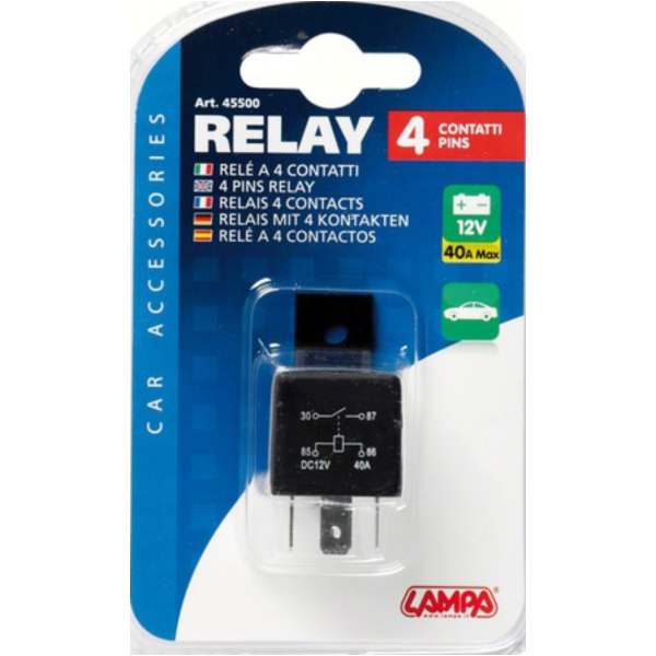 Universalrelais 4 Kontakte - 12V - 30A