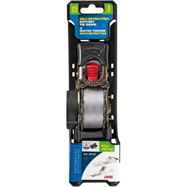 Spanngurt-Zugratsche 2,5x300cm bis 600Kg