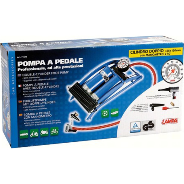 Pedalpumpe mit doppeltem Zylinder