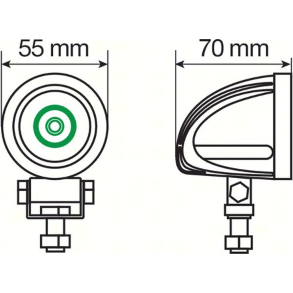 WL-8 Cree-LED Zusatzscheinwerfer 6000K - nicht STVZO zugelassen