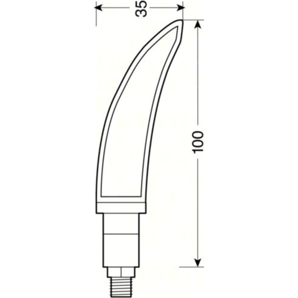 Katana LED-Blinker-Set schwarz