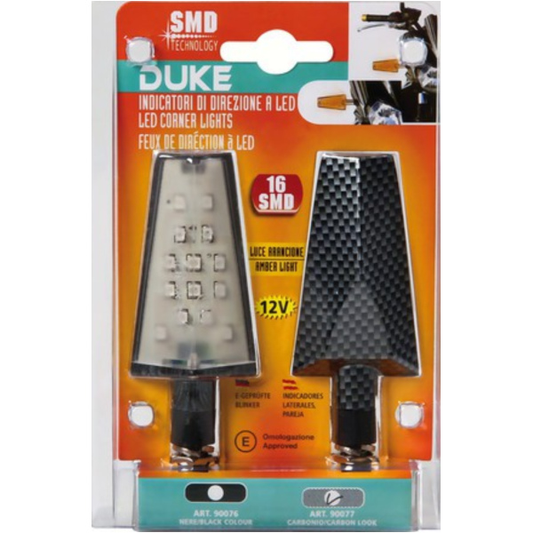 Duke 12V LED-Blinker Set (16 x SMD) Carbon Design