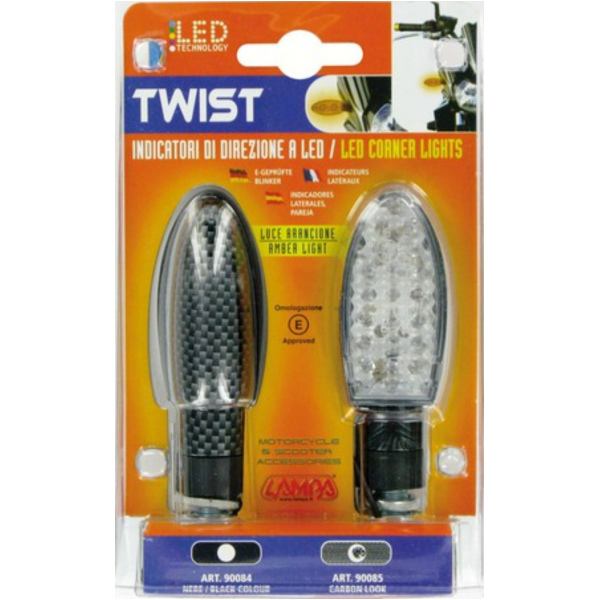 Twist LED Blinkerset carbon Design 12V