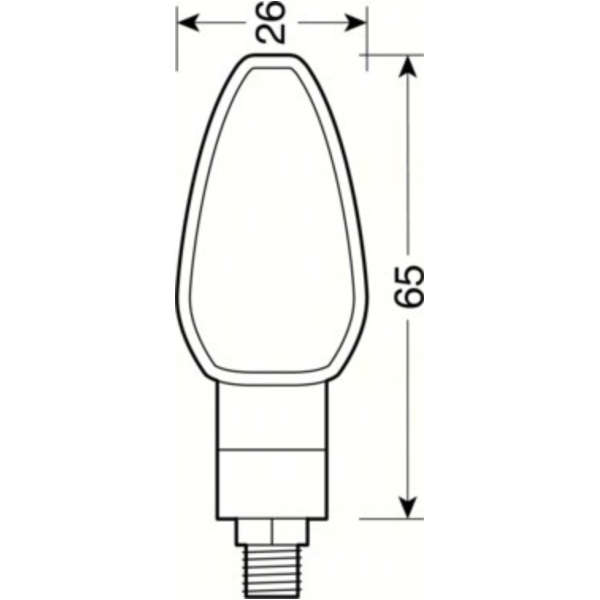 Tuareg LED-Blinker Set 12V schwarz