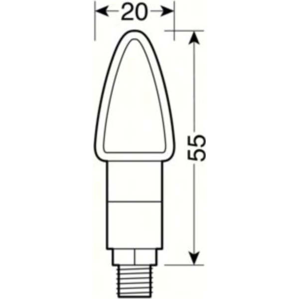 Atom LED Miniblinker Set 12V - Carbon Design - E-Geprüft