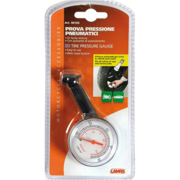 Reifendruckmesser Motorräder, aus Kunststoff