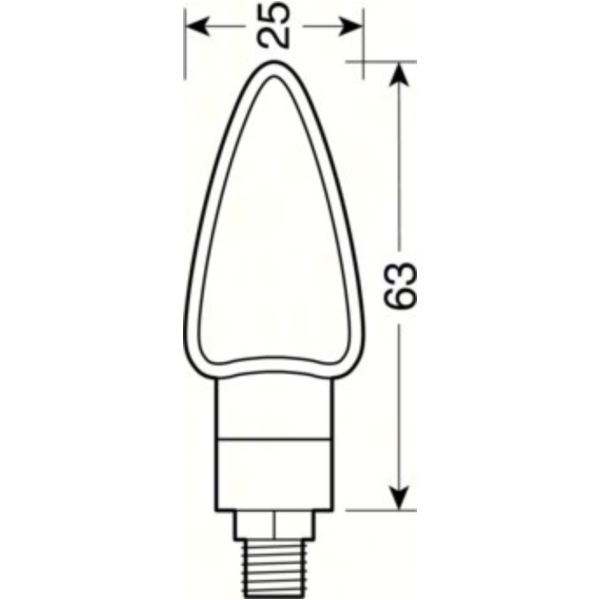 Arrow-2, LED-Blinker - 12V schwarz