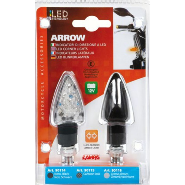 Arrow-2, LED-Blinker - 12V schwarz