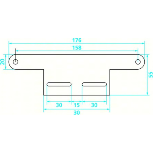 Halteblechadapter für Rückstrahler