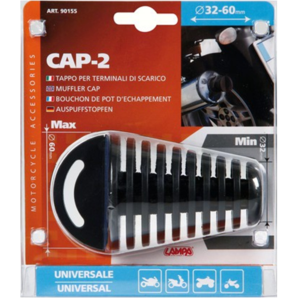 CAP-2 , Kappe für Auspuffendrohr - Ø 32÷60 mm