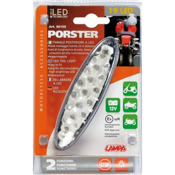 Porster, LED-Rücklicht - 12V