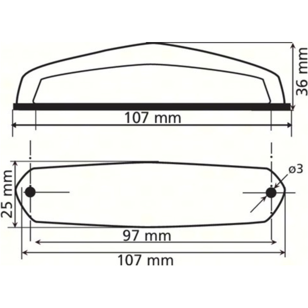 Hirox, LED-Rücklicht, 12V, E-geprüft