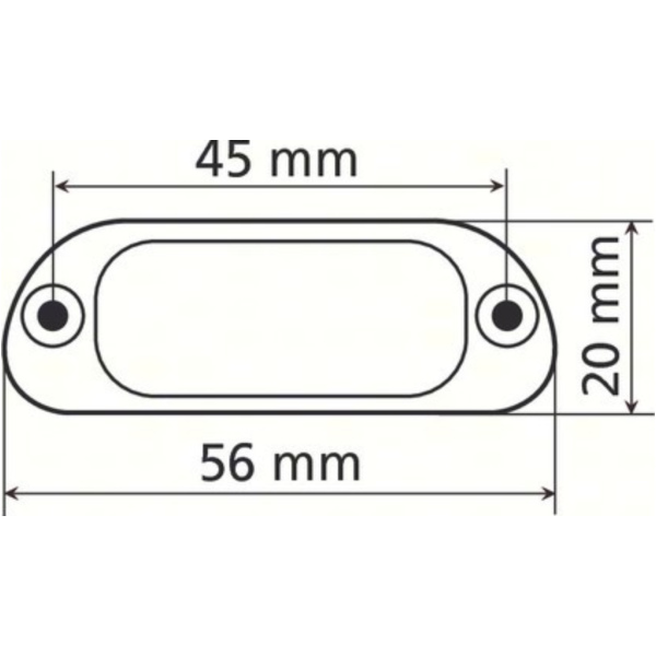 LED Lite Nummernschildbeleuchtung mit 4 LEDs Weisslicht E-gebprüft
