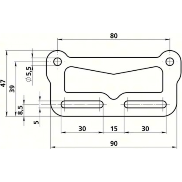 Halterung für Rückstrahler / Nummerschild