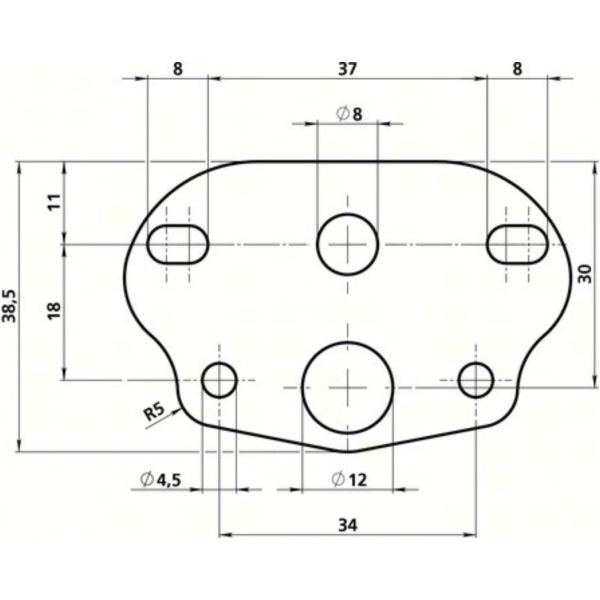 Halterung Nummernschildbeleuchtung für Mofas